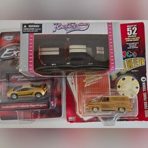 1:64 Set Of 3.  Poker 55 Ford Truck, Lamborghini Gallardo , 68  SHELBY COBRA NEW